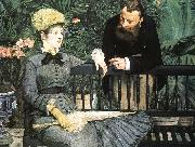 Edouard Manet In the Conservatory Norge oil painting reproduction